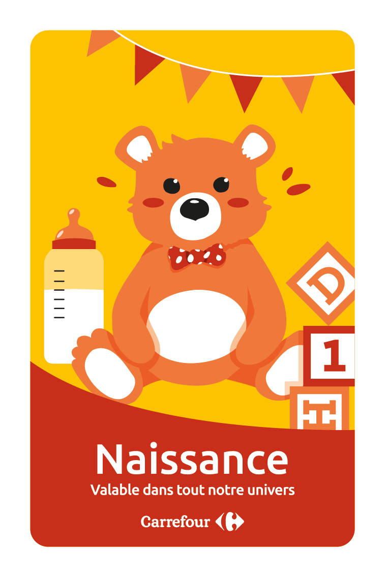 Carte cadeaux Naissance Carrefour+ - Carrefour Pro